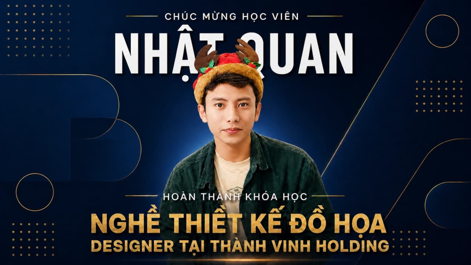 Nhật Quan học viên bắt đầu từ con số 0 đến chuyên viên đồ họa ở Công Ty Thương Mại Đa Quốc Gia