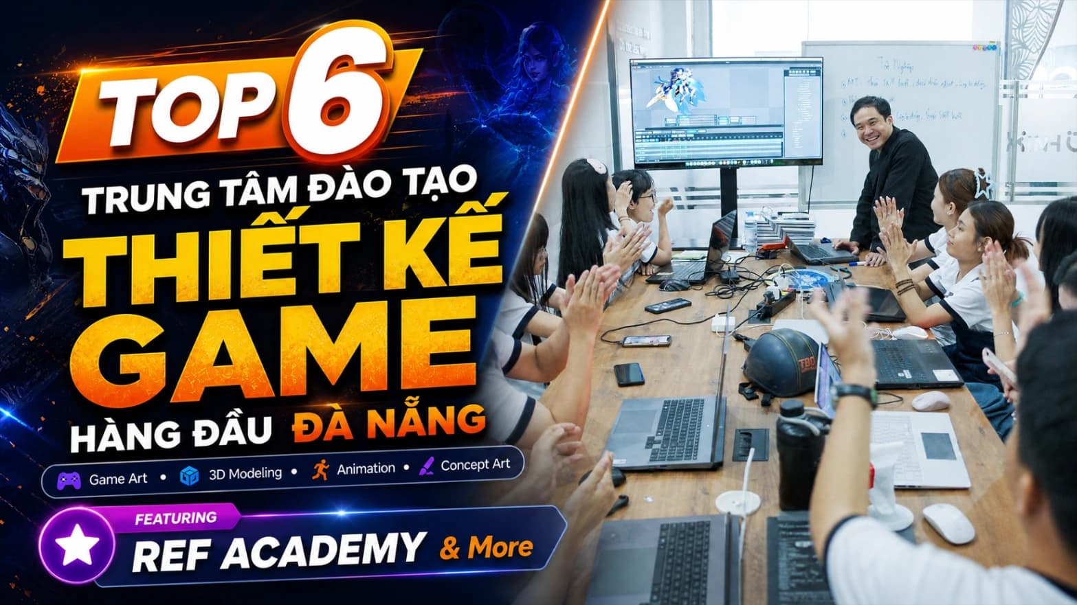 6 Trung Tâm Đào Tạo Thiết Kế Đồ Họa, Game Art, Digital Painting & Animation Hàng Đầu Đà Nẵng