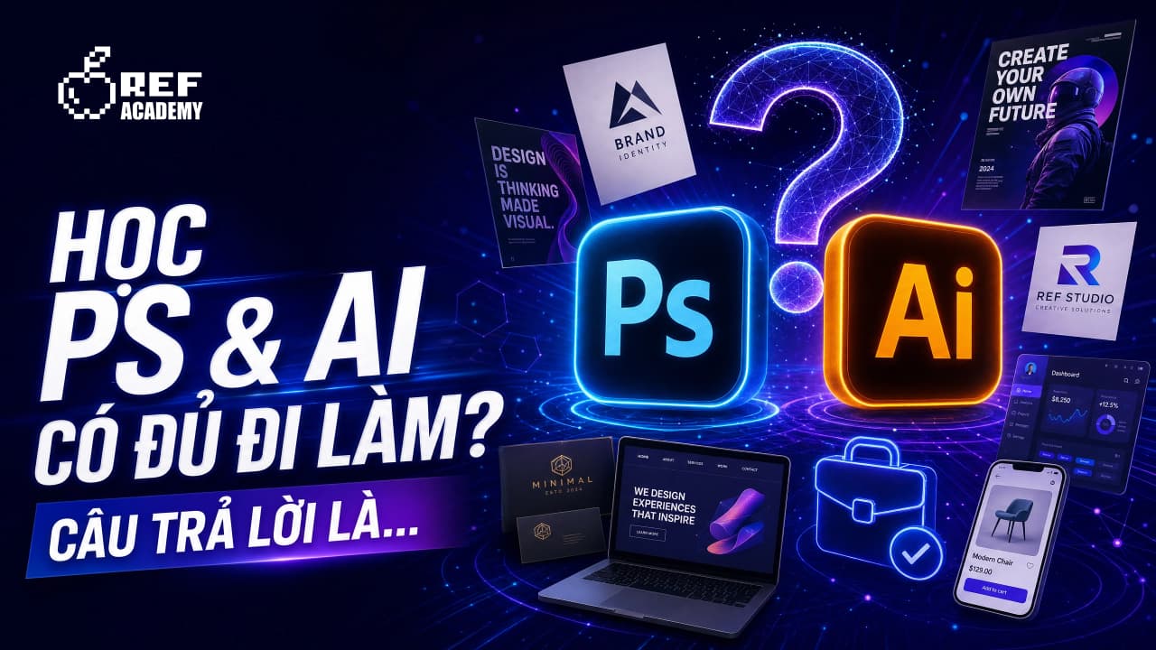 Học Photoshop & Illustrator: Đủ Hay Chưa Để Trở Thành Graphic Designer Chuyên Nghiệp?