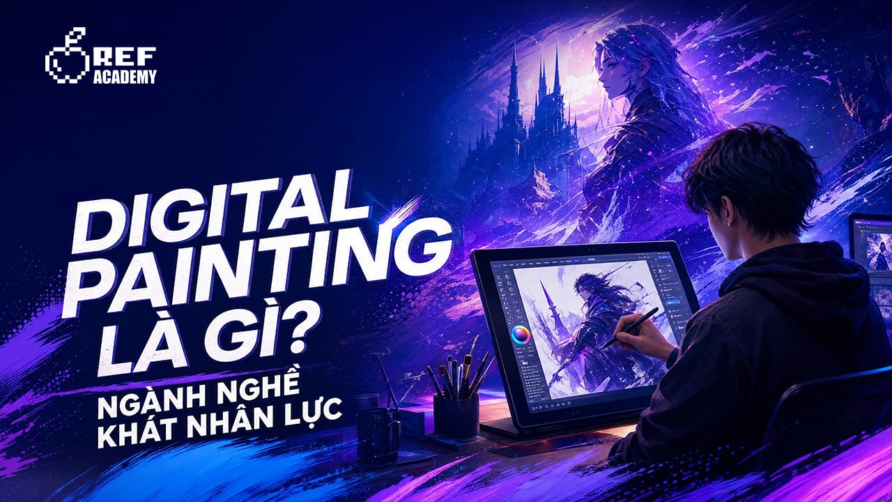 Digital Painting Là Gì? Ngành Nghề 'Vàng' Đang Khát Nhân Lực Tại Việt Nam 2026