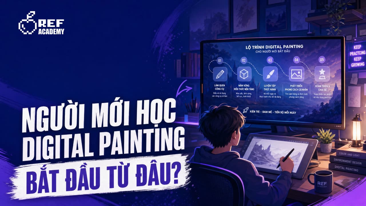 Người Mới Nên Học Digital Painting Từ Đâu?