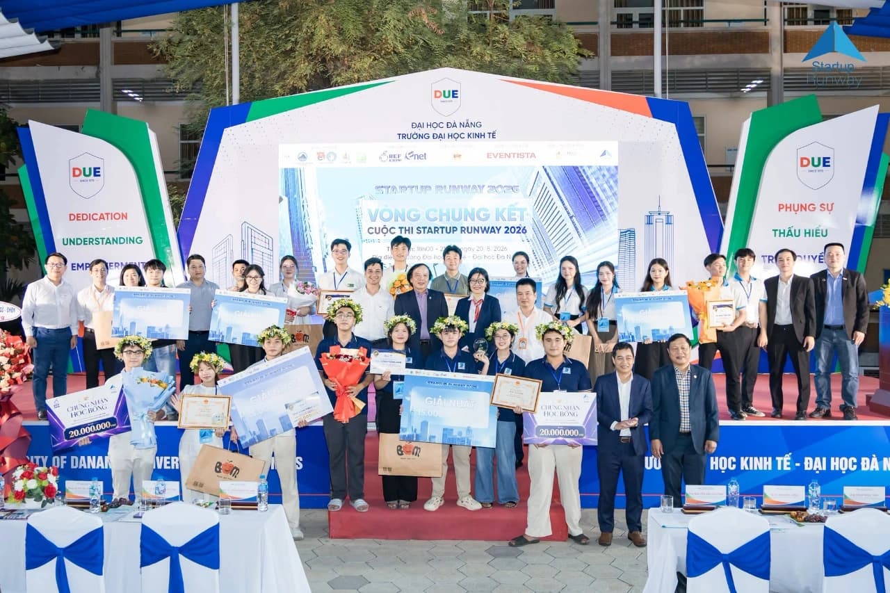 CHUNG KẾT STARTUP RUNWAY 2026 của Trường Đại Học Kinh Tế Tổ Chức